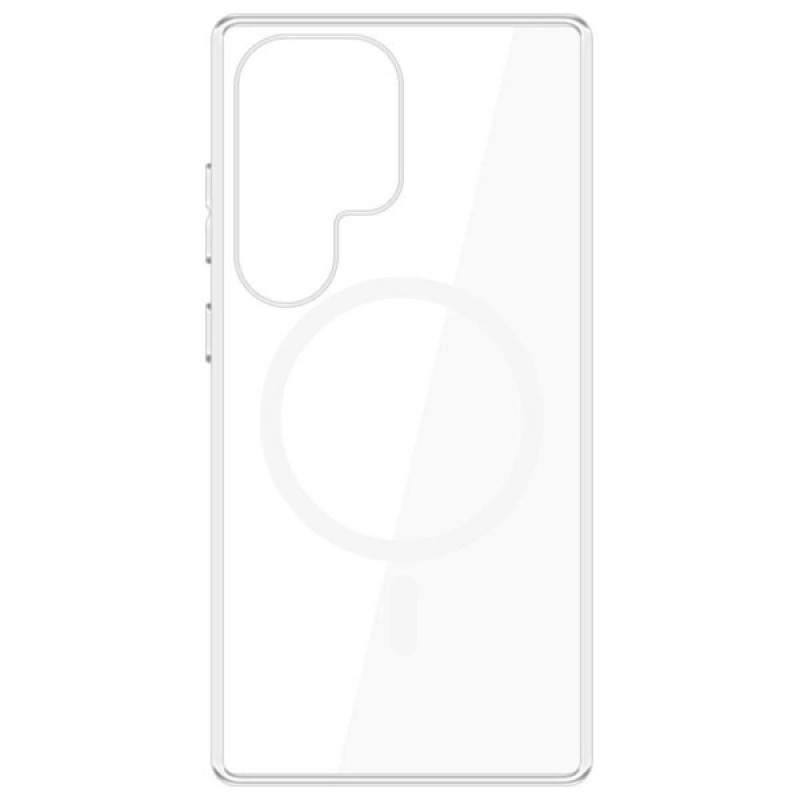 Funda transparente 3MK Clear MagCase para Samsung Galaxy S25 Ultra, MagSafe