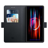 Funda cartera 3MK para Samsung Galaxy S25 Ultra, negra