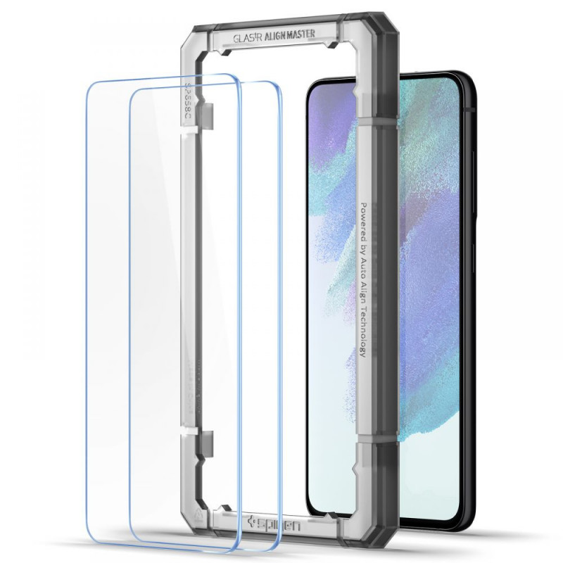 Spigen AlignMaster GLAS.tR Vidrio Templado para Samsung Galaxy S21 FE (2 uds)