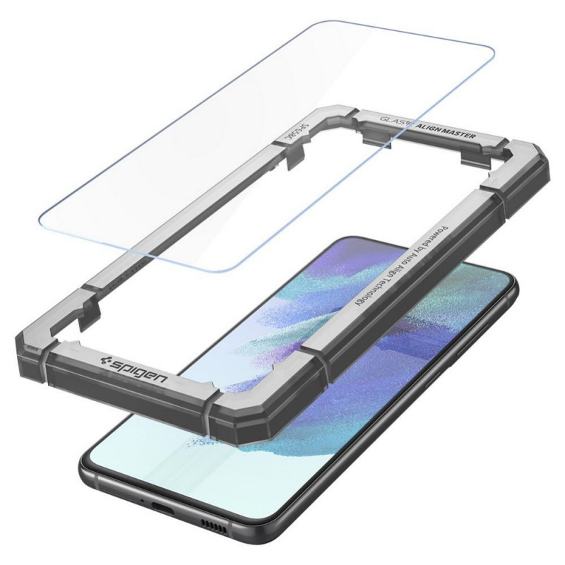 Spigen AlignMaster GLAS.tR Vidrio Templado para Samsung Galaxy S21 FE (2 uds)