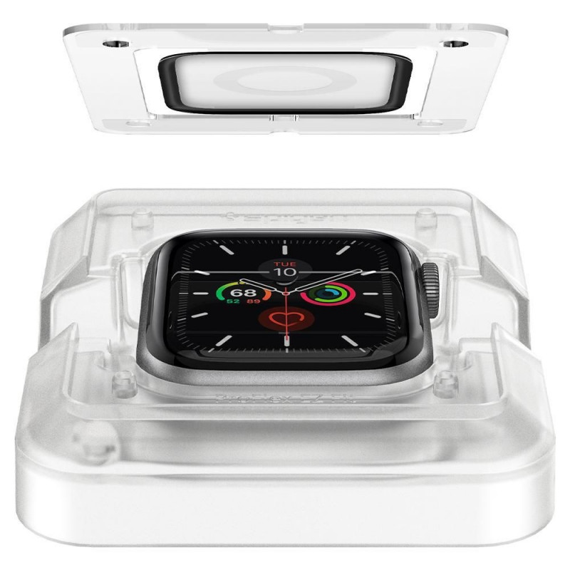 Protector de pantalla de cristal híbrido Spigen ProFlex EZ Fit AFL01220 para Apple Watch 4/5/6/7/8/9/SE 44/45 mm