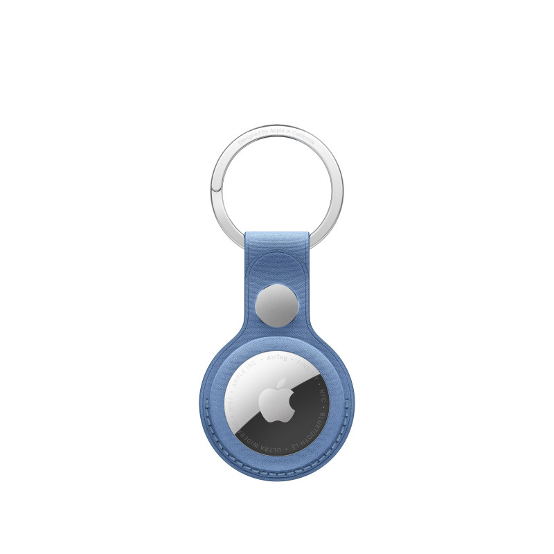 Llavero FineWoven para AirTag Apple, azul Wildflower