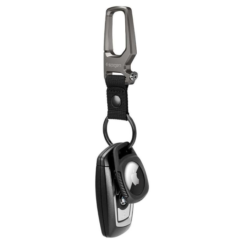 Funda Spigen Rugged Armor para Apple AirTag, negro mate