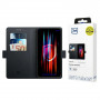 Funda tipo cartera 3MK para Samsung Galaxy S25+, negra