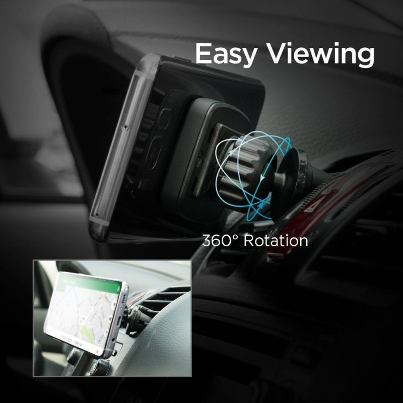 Soporte magnético para teléfono para rejilla de ventilación de coche Spigen H12 000CD20115, negro