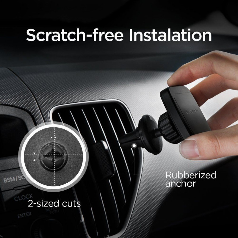 Soporte magnético para teléfono para rejilla de ventilación de coche Spigen H12 000CD20115, negro