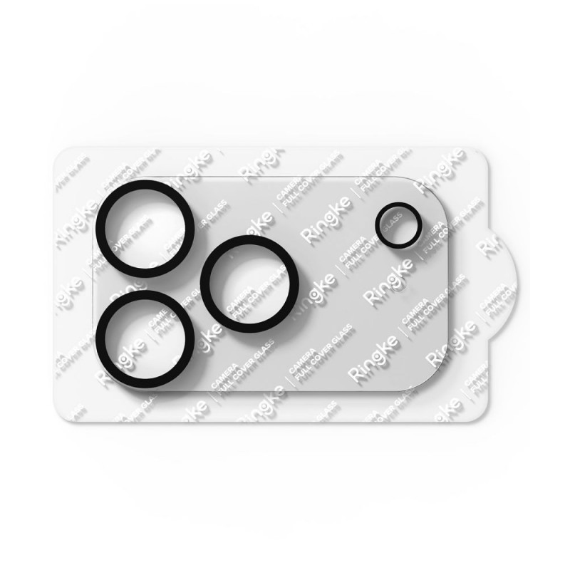 Protector de lente de cámara Ringke Camera Full Cover para Apple iPhone 18 Pro, vidrio templado 9H, negro (2 uds.)