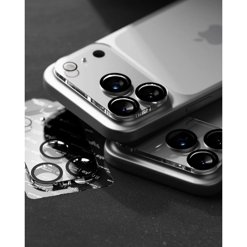 Protector de lente de cámara Ringke Camera Full Cover para Apple iPhone 18 Pro, vidrio templado 9H, negro (2 uds.)