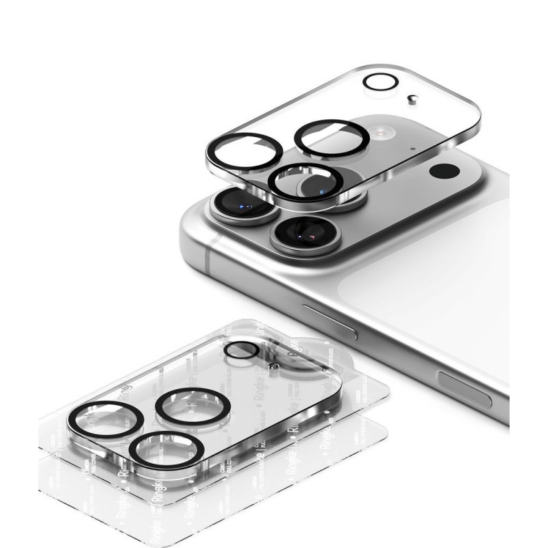 Protector de lente de cámara Ringke Camera Full Cover para Apple iPhone 18 Pro Max, cristal templado 9H, negro (2 uds.)