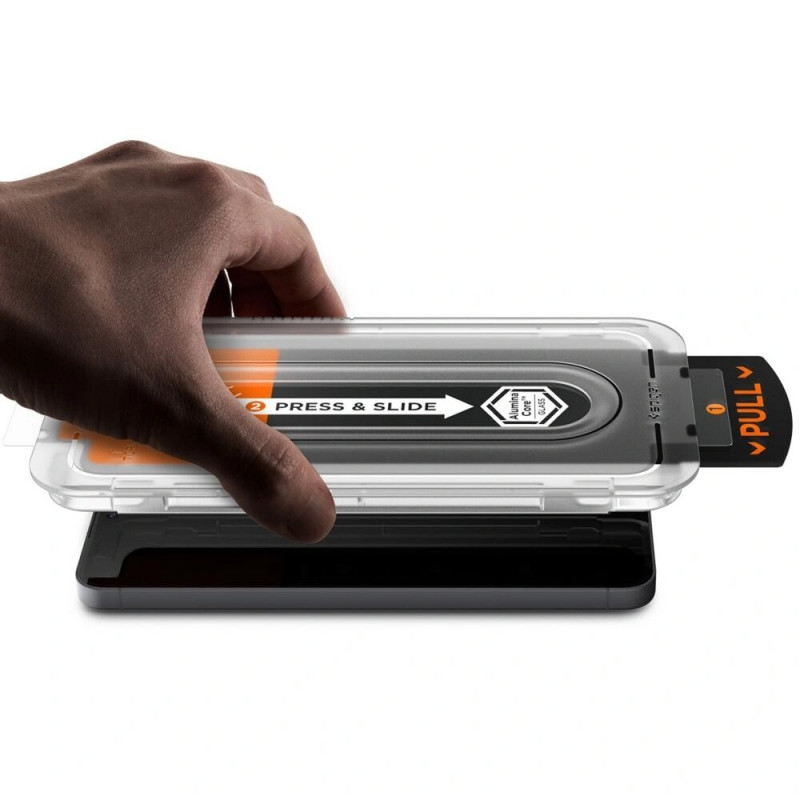 Protector de pantalla de cristal templado Spigen Glas.tR EZ Fit Pro para Samsung Galaxy S25 FE, transparente (2 uds.)