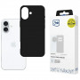 Funda 3MK Matt Case Pro para Apple iPhone 16 Plus, negra