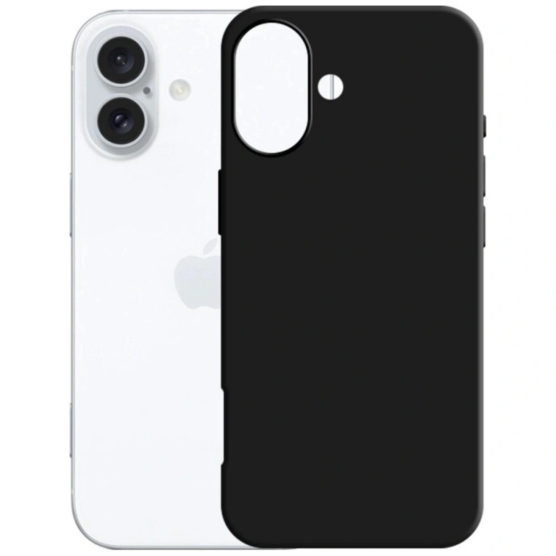 Funda 3MK Matt Case Pro para Apple iPhone 16 Plus, negra