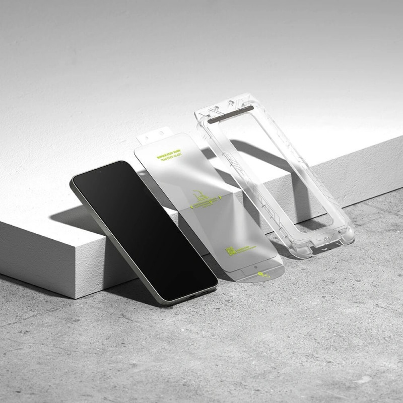 Ringke Easy Slide Vidrio Templado para Samsung Galaxy S24 / S25, Transparente (2 uds)