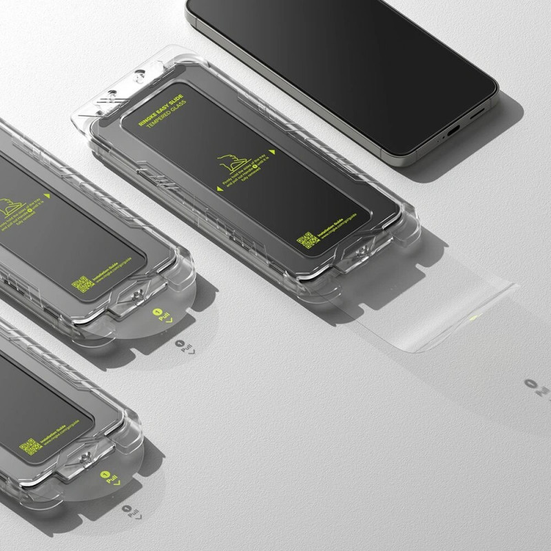 Ringke Easy Slide Vidrio Templado para Samsung Galaxy S24 / S25, Transparente (2 uds)