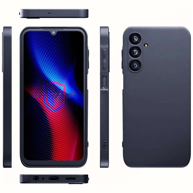 Funda 3MK Matt Case Pro para Samsung Galaxy A25 5G, negra