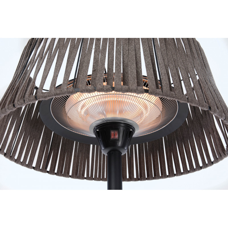 Calefactor infrarrojo de pie Sunred ARTIX M-SO BROWN Corda Bright, 2100 W, marrón, IP44