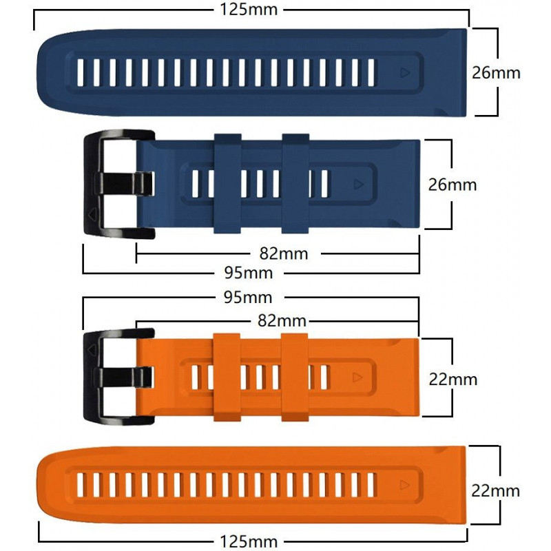 Correa Tech-Protect Iconband THP927NAVBLU para Garmin Fenix 5/6/6 Pro/7, azul marino