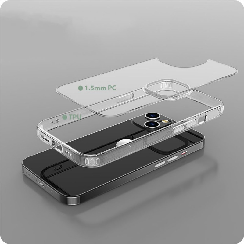 Funda Tech-Protect Flexair Hybrid THP2312 para Apple iPhone 15, transparente