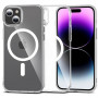 Funda Tech-Protect Flexair Hybrid MagSafe THP2289 para Apple iPhone 15, transparente