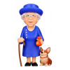 Minix Queen Elizabeth - Figura coleccionable Queen Elizabeth II con corgi