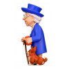 Minix Queen Elizabeth - Figura coleccionable Queen Elizabeth II con corgi