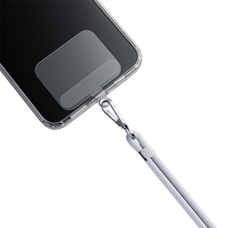 Colgante para teléfono 3MK EasyClip, gris / plateado