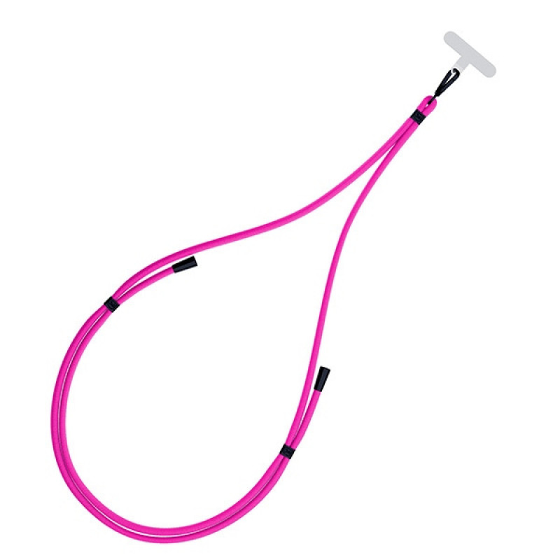 3MK EasyClip cordón para teléfono, rosa / negro