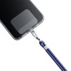 Cordón para teléfono 3MK EasyClip, azul oscuro / plateado