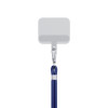 Cordón para teléfono 3MK EasyClip, azul oscuro / plateado