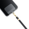 3MK EasyClip cordón para teléfono, negro / dorado