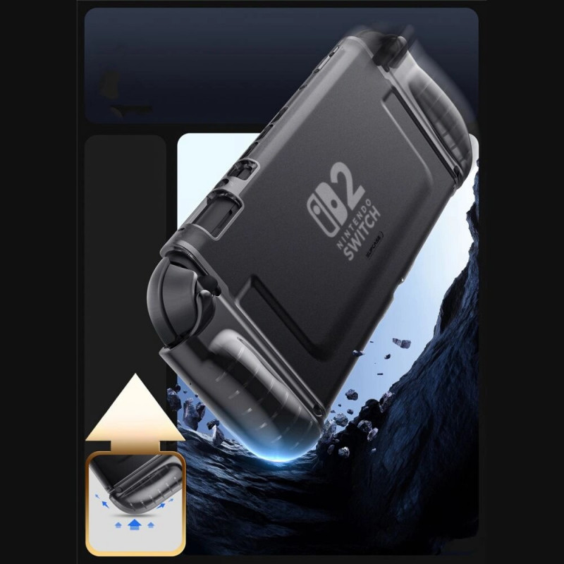 Funda Crystal Supcase para Nintendo Switch 2, Frost Black