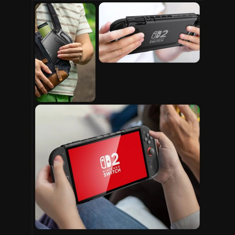 Funda Crystal Supcase para Nintendo Switch 2, Frost Black