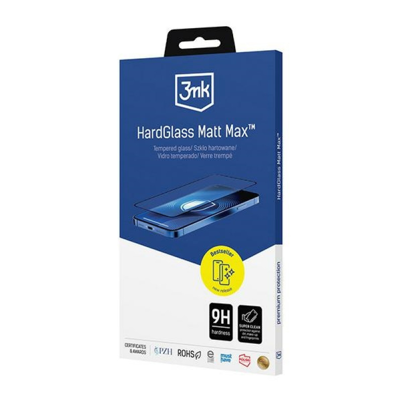 Cristal templado mate 3MK HardGlass Matt Max para Apple iPhone 15 Pro