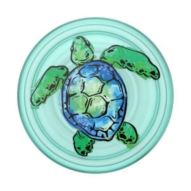 Soporte y agarre para teléfono PopSockets PopGrip PlantCore Tortuga