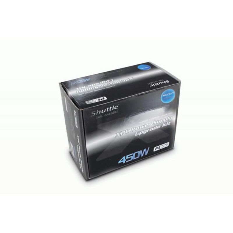 Fuente de alimentación para PC Shuttle PC55, 450 W, no modular, gris