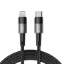 Cable Tech-Protect UltraBoost USB-C/Lightning PD 20W 3A 200 cm, gris