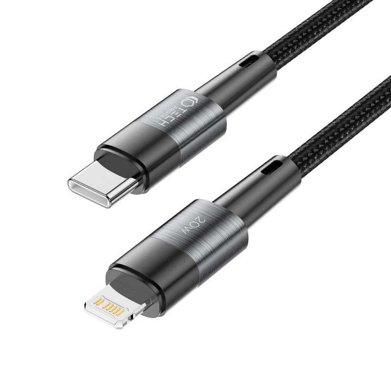 Cable Tech-Protect UltraBoost USB-C/Lightning PD 20W 3A 200 cm, gris