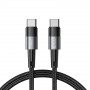 Cable Tech-Protect UltraBoost USB-C/USB-C PD 60W 3A 100 cm, gris