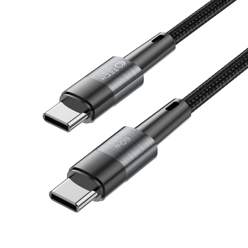 Cable Tech-Protect UltraBoost USB-C/USB-C PD 60W 3A 100 cm, gris