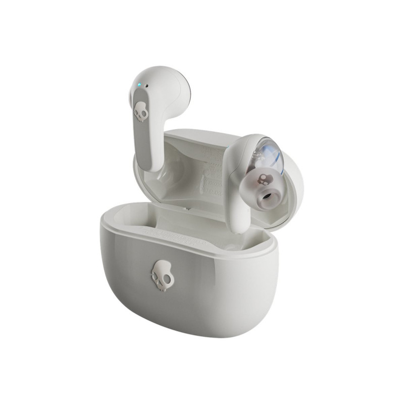 Auriculares inalámbricos de tipo intraural Skullcandy Rail True Wireless S2RLW-Q751, Bone/Orange Glow