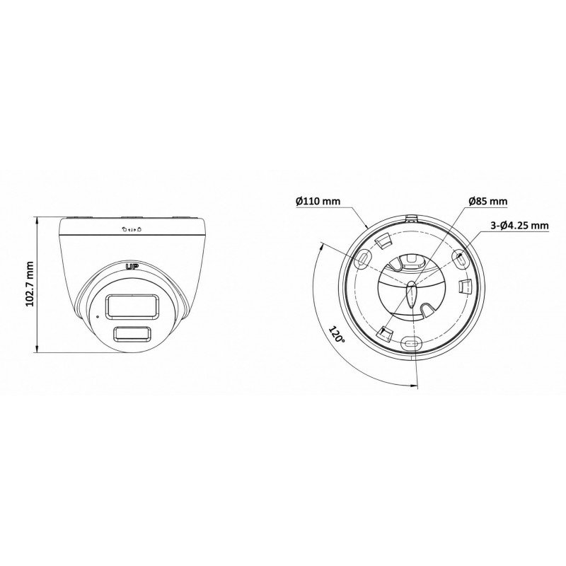 Cámara IP Miton NT-IP134CA-DL, 4 MP, 2.8 mm