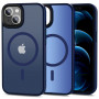 Funda MagSafe Tech-Protect MagMat para Apple iPhone 13, azul marino mate