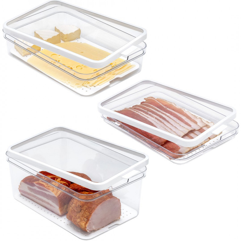 Set organizador de nevera Rotho CAUMA (3 uds.)