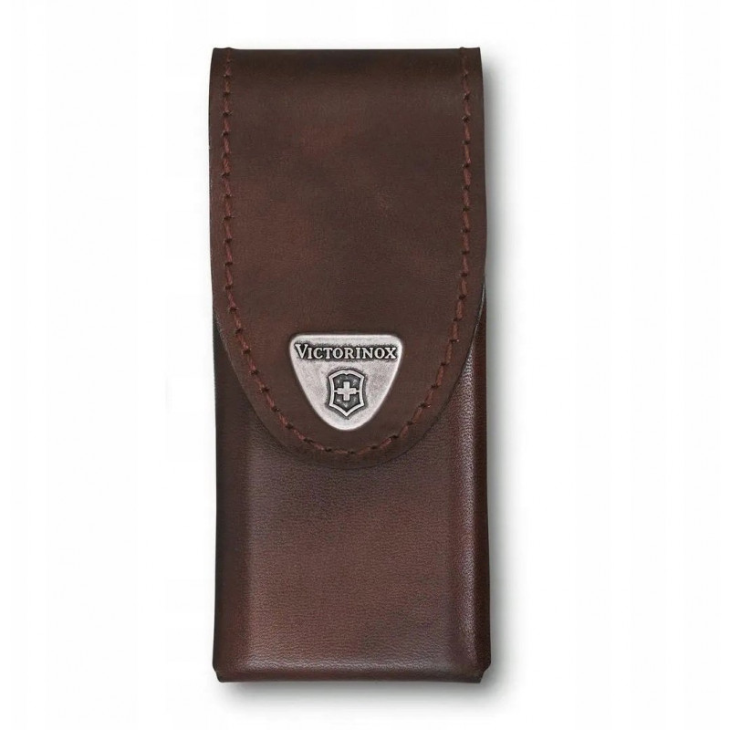 Multiherramienta Victorinox Swiss Tool Spirit X Plus, acero inoxidable, cuero, 105 mm (3.0235.L)