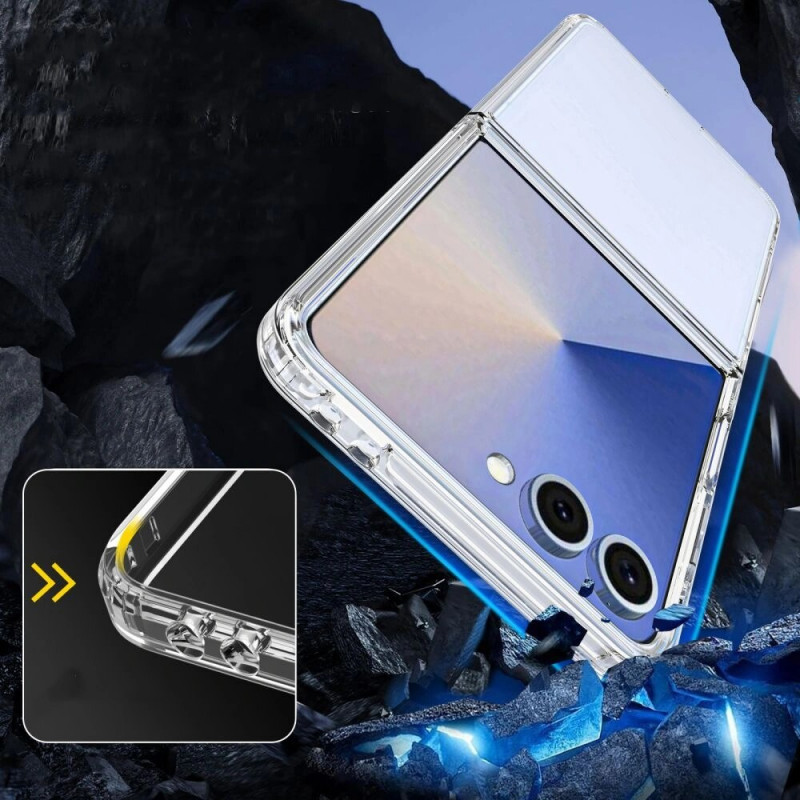 Funda Tech-Protect Flexair Hybrid THP4318 para Samsung Galaxy Z Flip 7, transparente