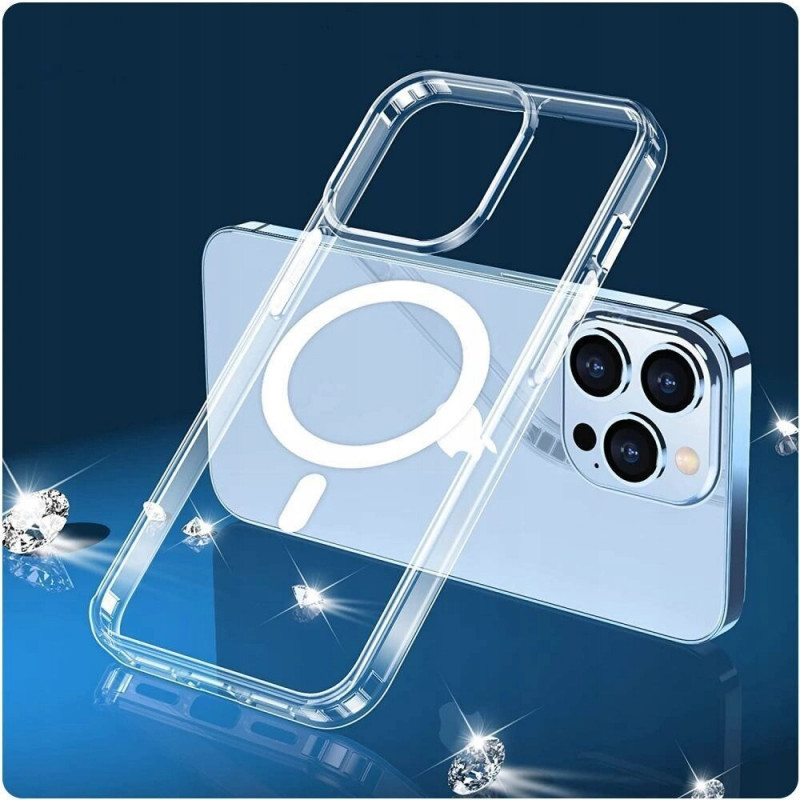 Funda Tech-Protect Flexair Hybrid MagSafe para Samsung Galaxy S22, transparente