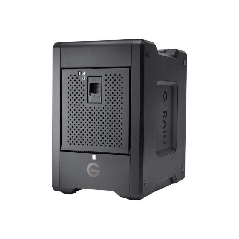 SanDisk Professional G-RAID SHUTTLE 4, matriz de discos duros, 24 TB, 4 bahías, HDD 6 TB x 4, Thunderbolt 3, USB 3.2 Gen 2