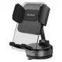 Soporte de teléfono para coche Dudao F24PLUS con ventosa para salpicadero, negro