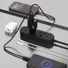 Cargador de pared Dudao A27TEU PD 30W GaN, USB-A + USB-C, Negro
