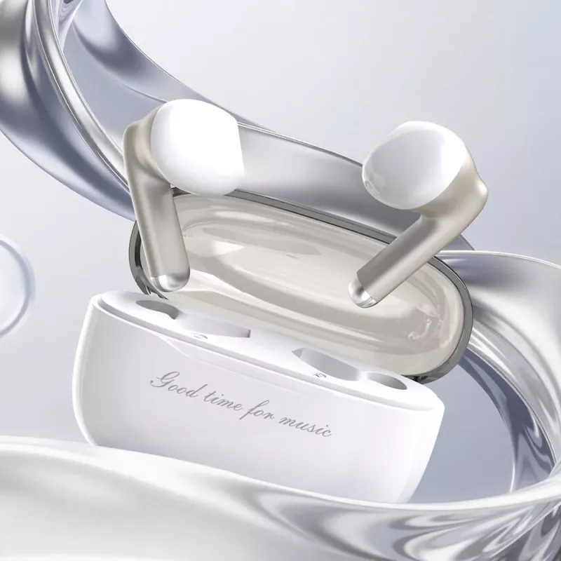 Dudao Auriculares inalámbricos de botón U8 TWS, Bluetooth 5.3, blancos